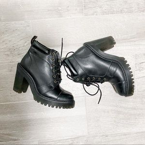 Dr Martens Averil Heel Lace Up Combat Boots